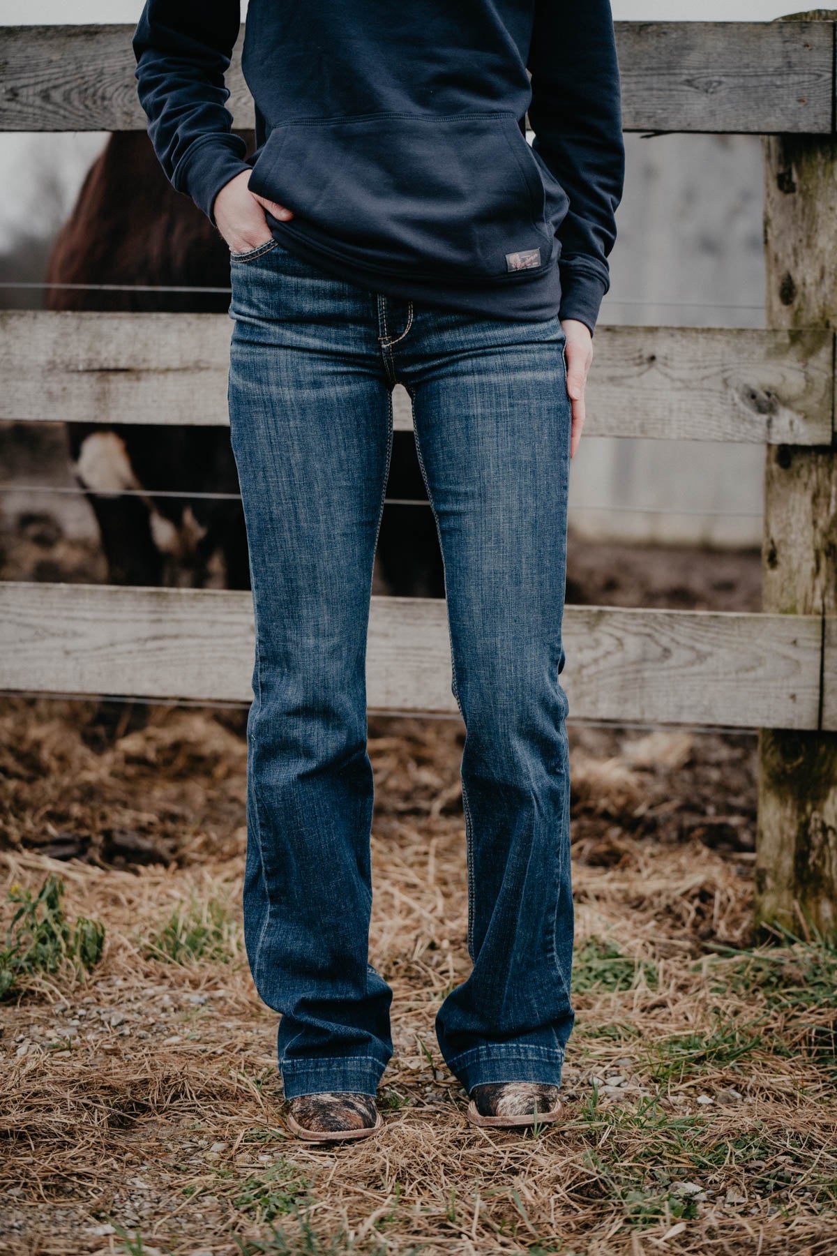 'Naz' High Rise Slim Trouser Jean by Ariat