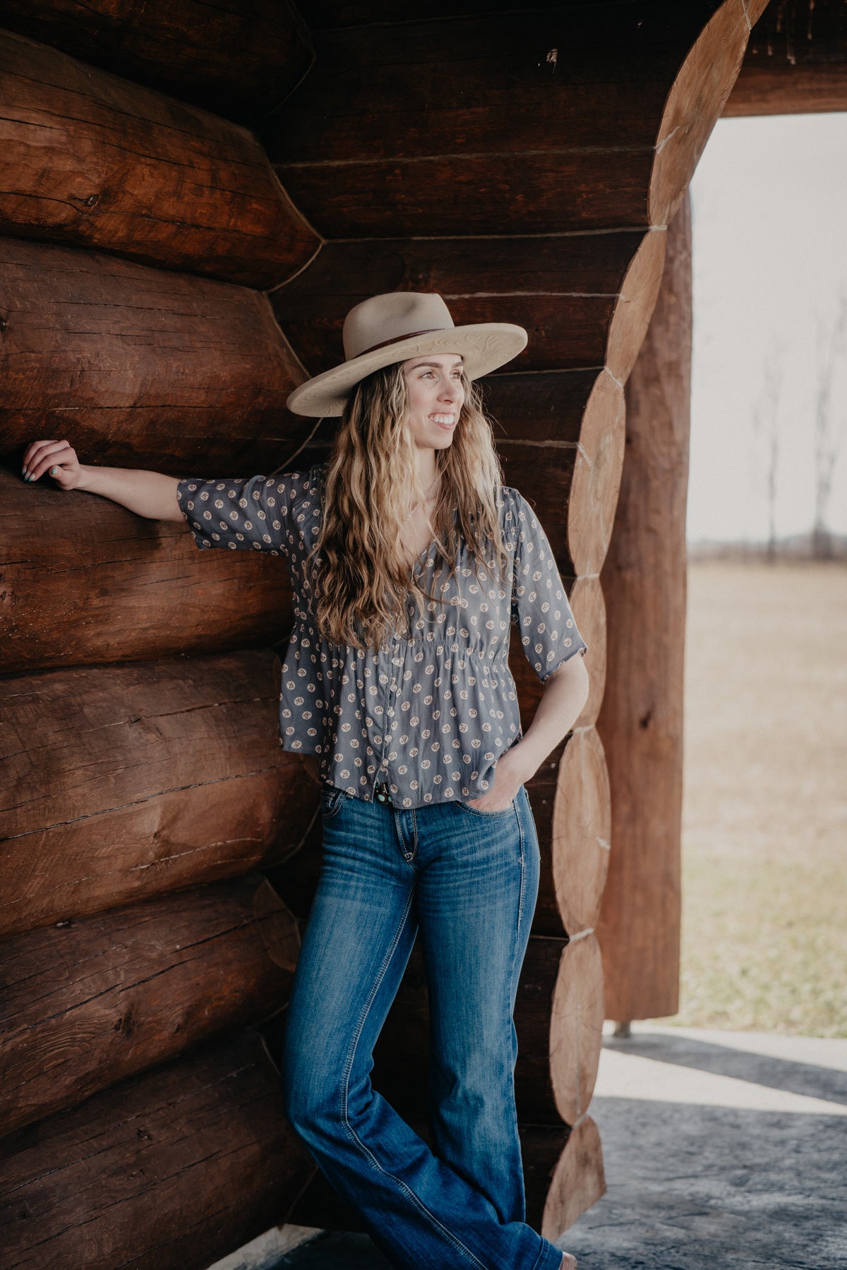 'Horse Nickles' Womens Stetson Shirt (XS - XL)