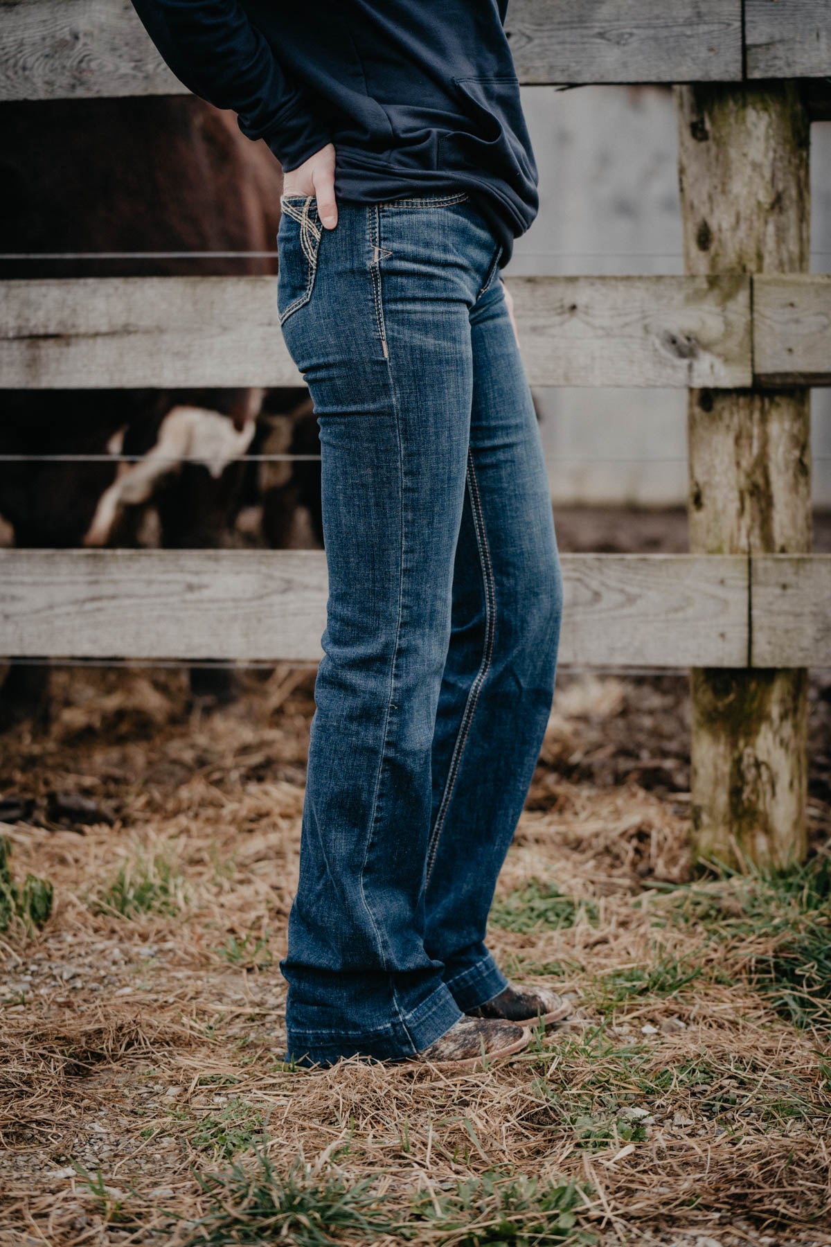 'Naz' High Rise Slim Trouser Jean by Ariat