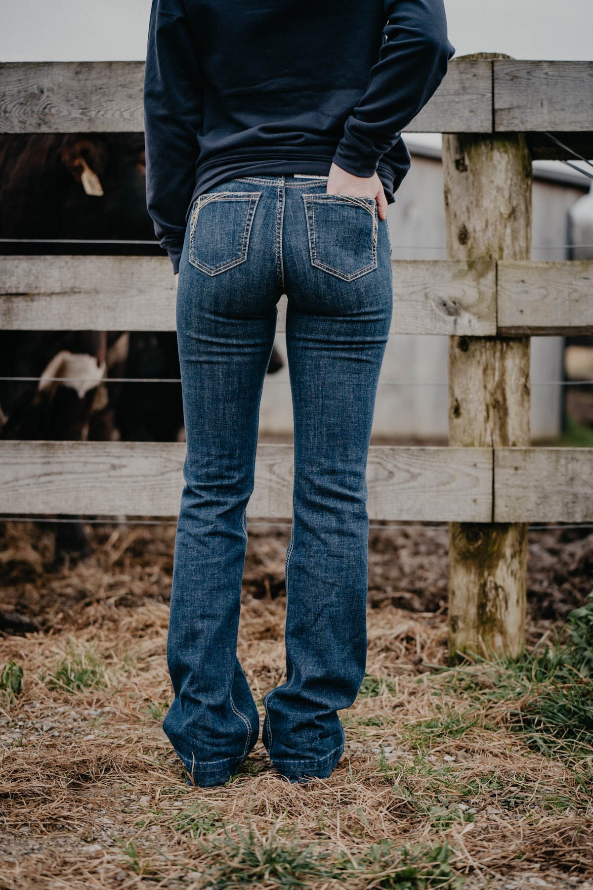 'Naz' High Rise Slim Trouser Jean by Ariat