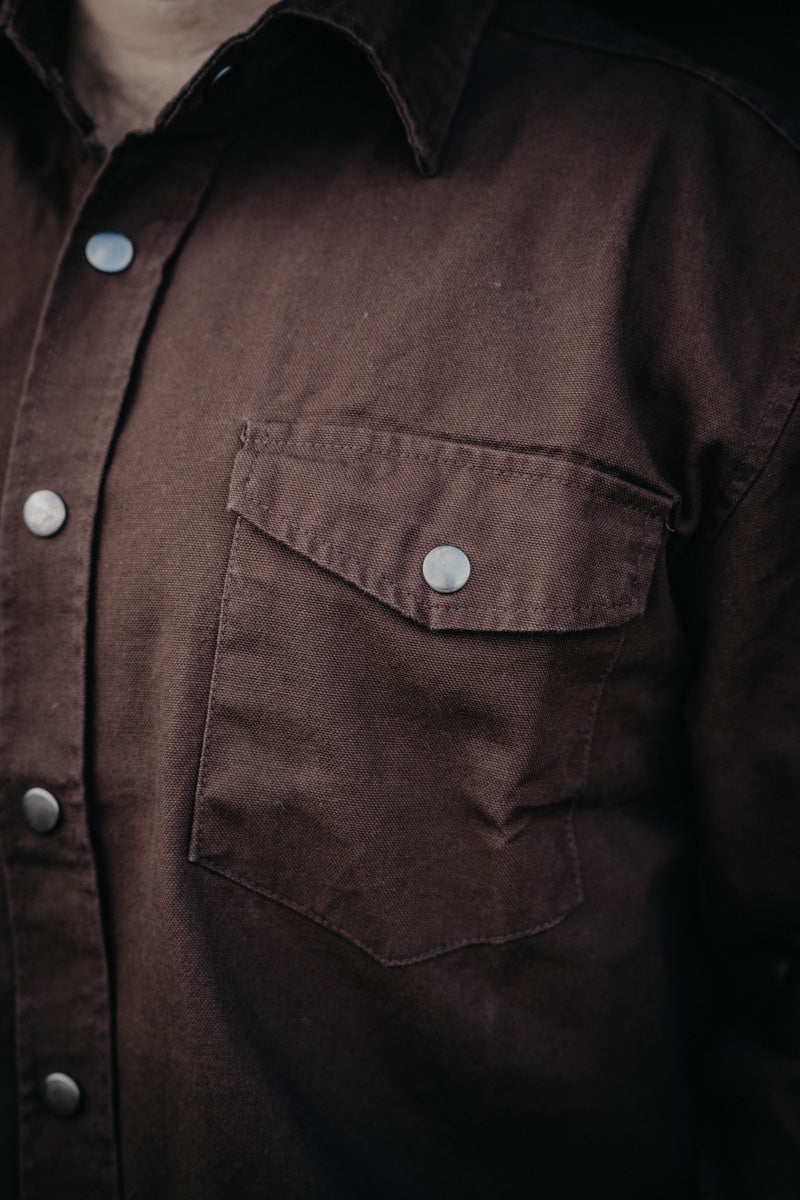 {Pink Friday Door Crasher} Roper Brushed Twill Solid Snap Men's Shirt (4 Colours; M-XXL)