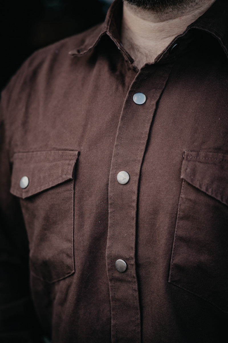 {Pink Friday Door Crasher} Roper Brushed Twill Solid Snap Men's Shirt (4 Colours; M-XXL)