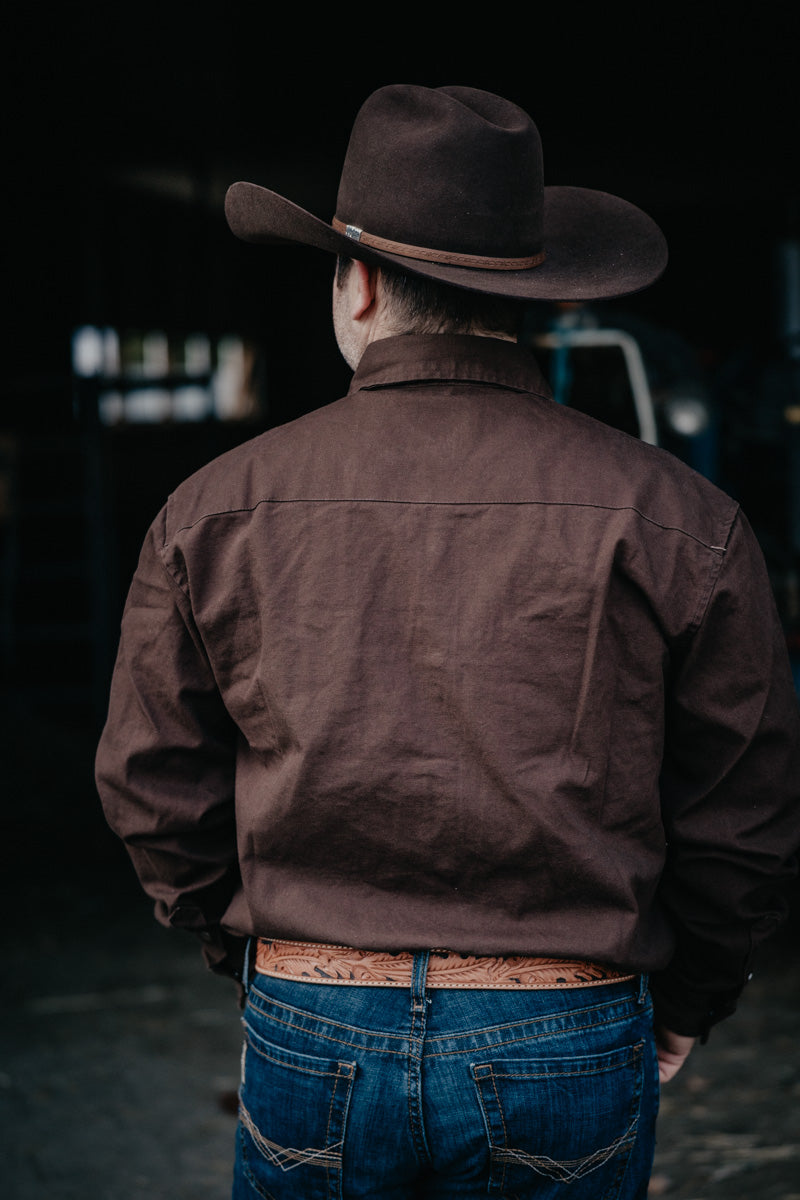 {Pink Friday Door Crasher} Roper Brushed Twill Solid Snap Men's Shirt (4 Colours; M-XXL)