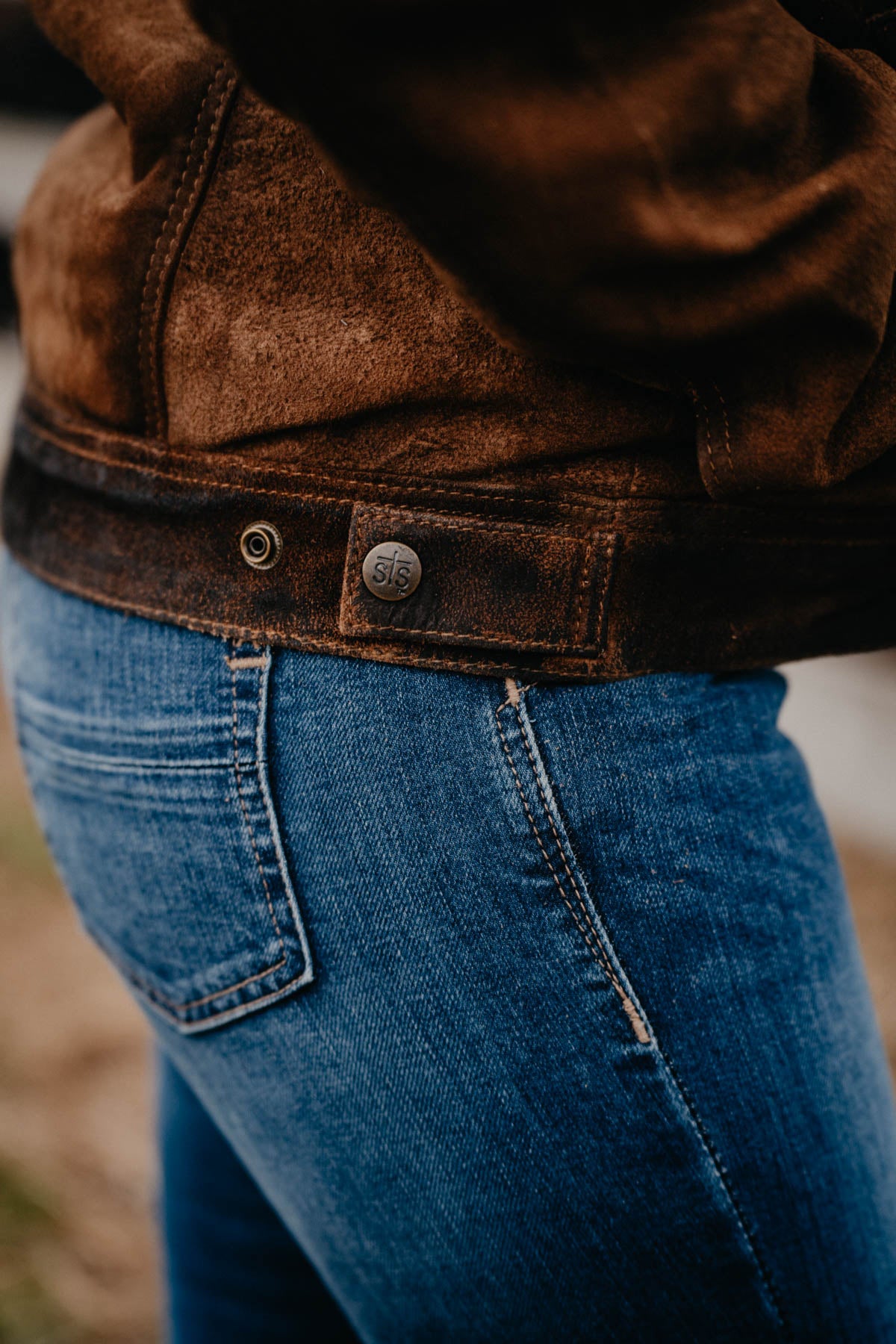 Women's 'Cash Money' Sherpa Lined Jacket by STS Ranchwear (L Only)