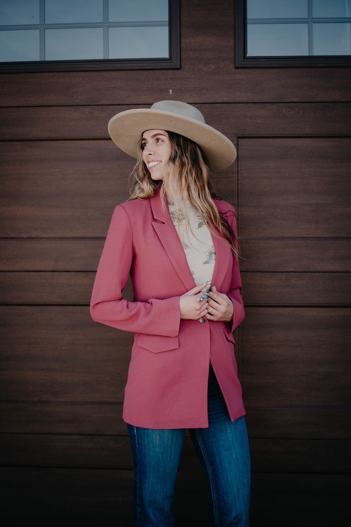 'Ella' Women's Ariat  Dry Rose Blazer (S-XL)