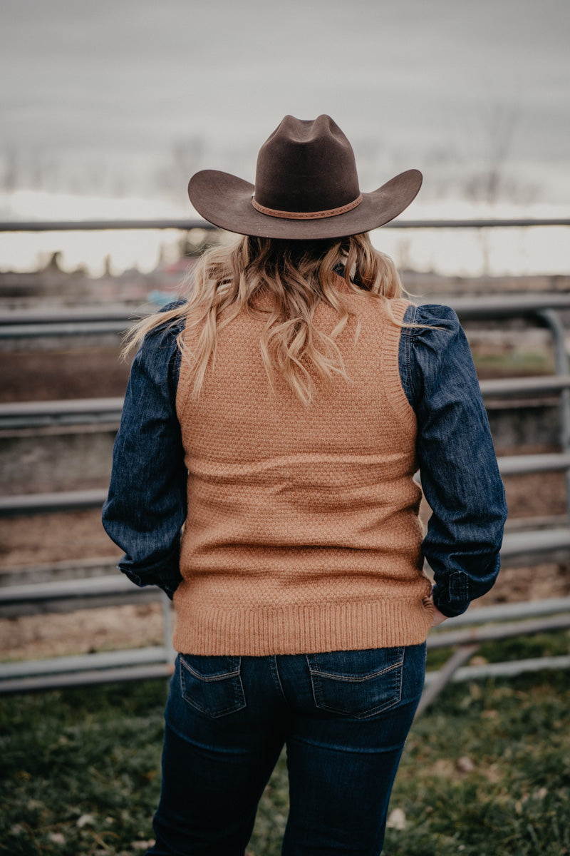 'Harlowe' Cable Front Vest (S-XXL)