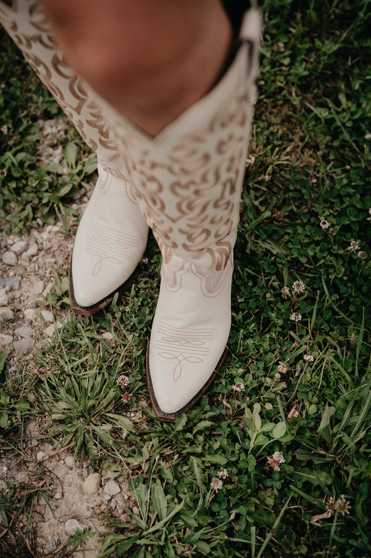 'Missouri Bone' Allie Tall Leather Boots by Liberty Black {B & C Calf Widths}