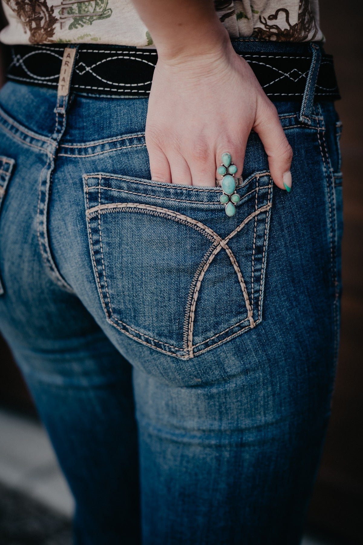 'Hasley' Mid Rise Slim Trouser Jean by Ariat (30S Only)