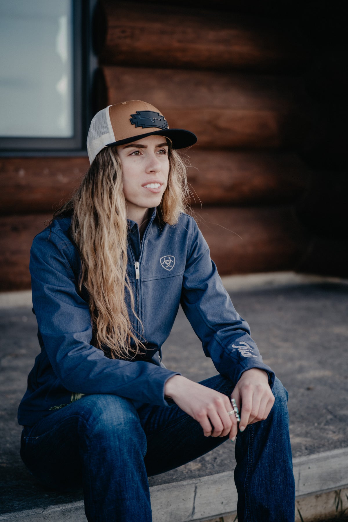 'Tucana' Women's Ariat Soft shell Jacket with Chain Stitch Detail (M-XXL)