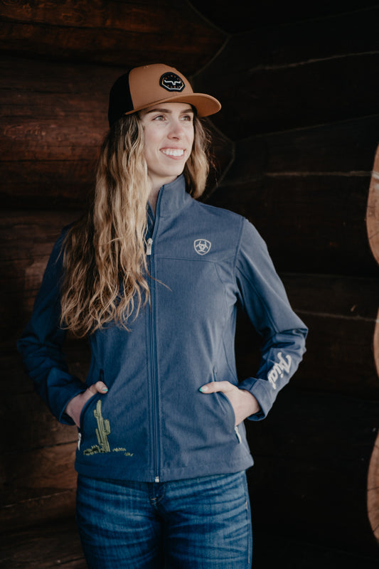 'Tucana' Women's Ariat Soft shell Jacket with Chain Stitch Detail (M-XXL)