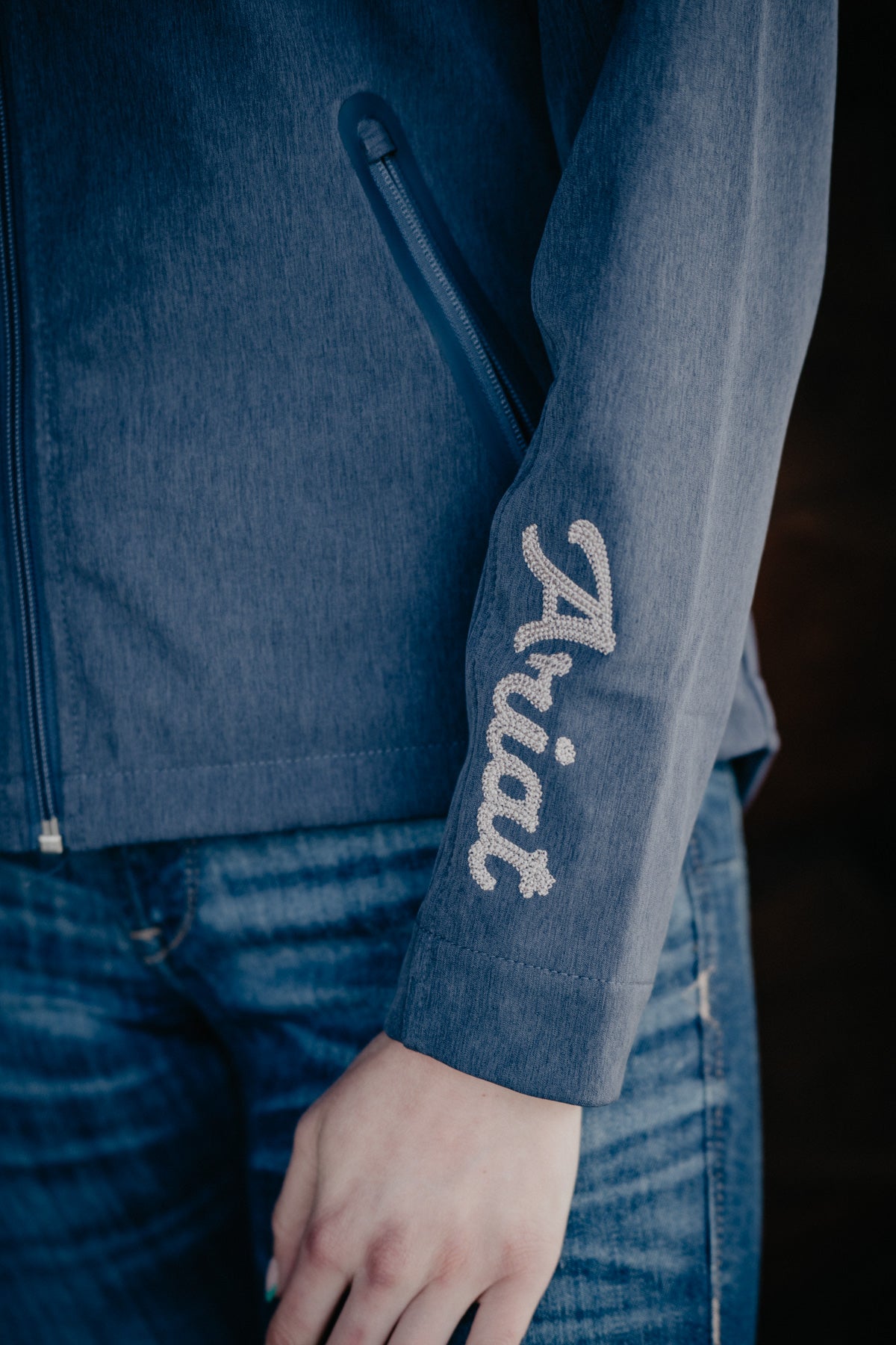 'Tucana' Women's Ariat Soft shell Jacket with Chain Stitch Detail (M-XXL)