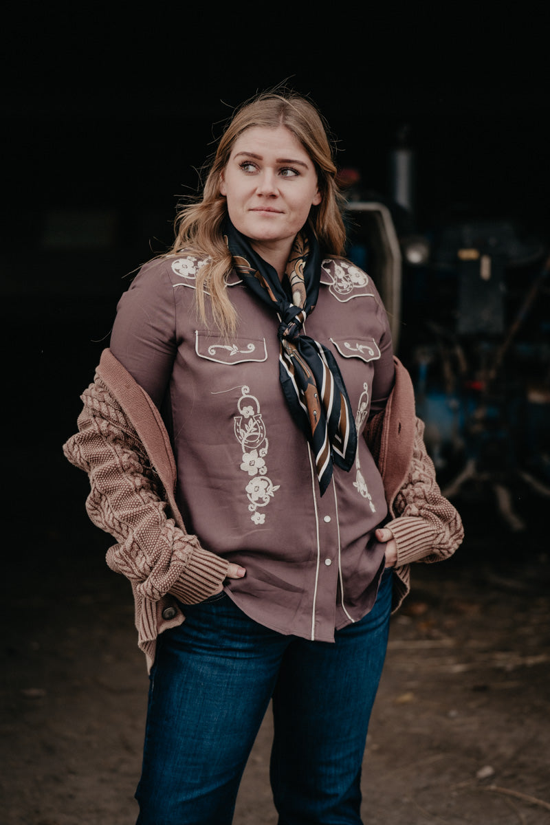 'Arley' Brown Cable Knit Cardigan by Howdy Hanny (S-XL)