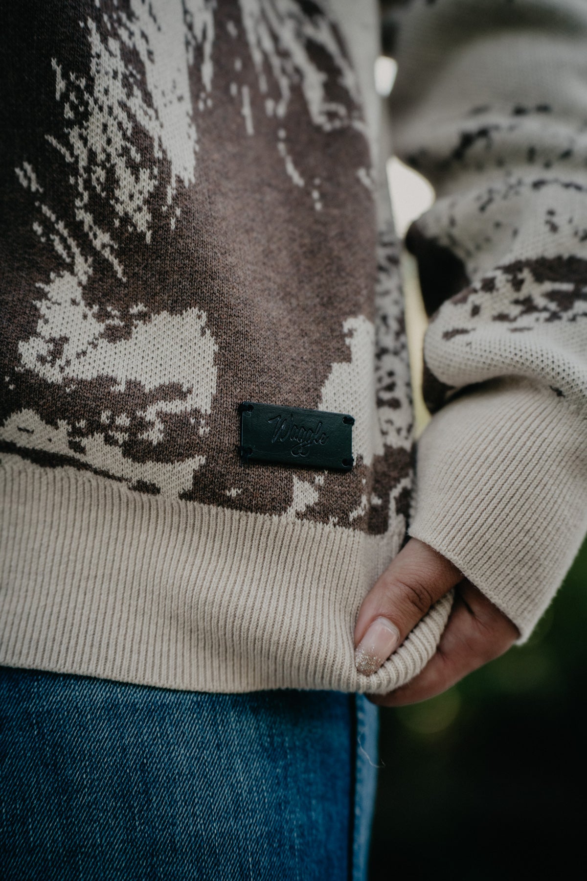 'Highlander' Women's Natural Knit Crewneck Sweater