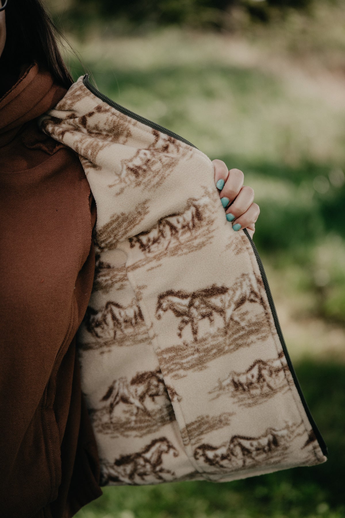 'Ivy' Women's Ariat Reversible Sage Green Insulated Vest