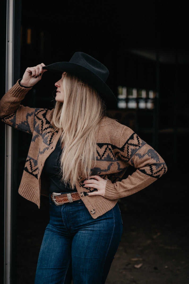 'Tessie' Women's Vintage Cardigan Sweater by Stetson (XS-XL)