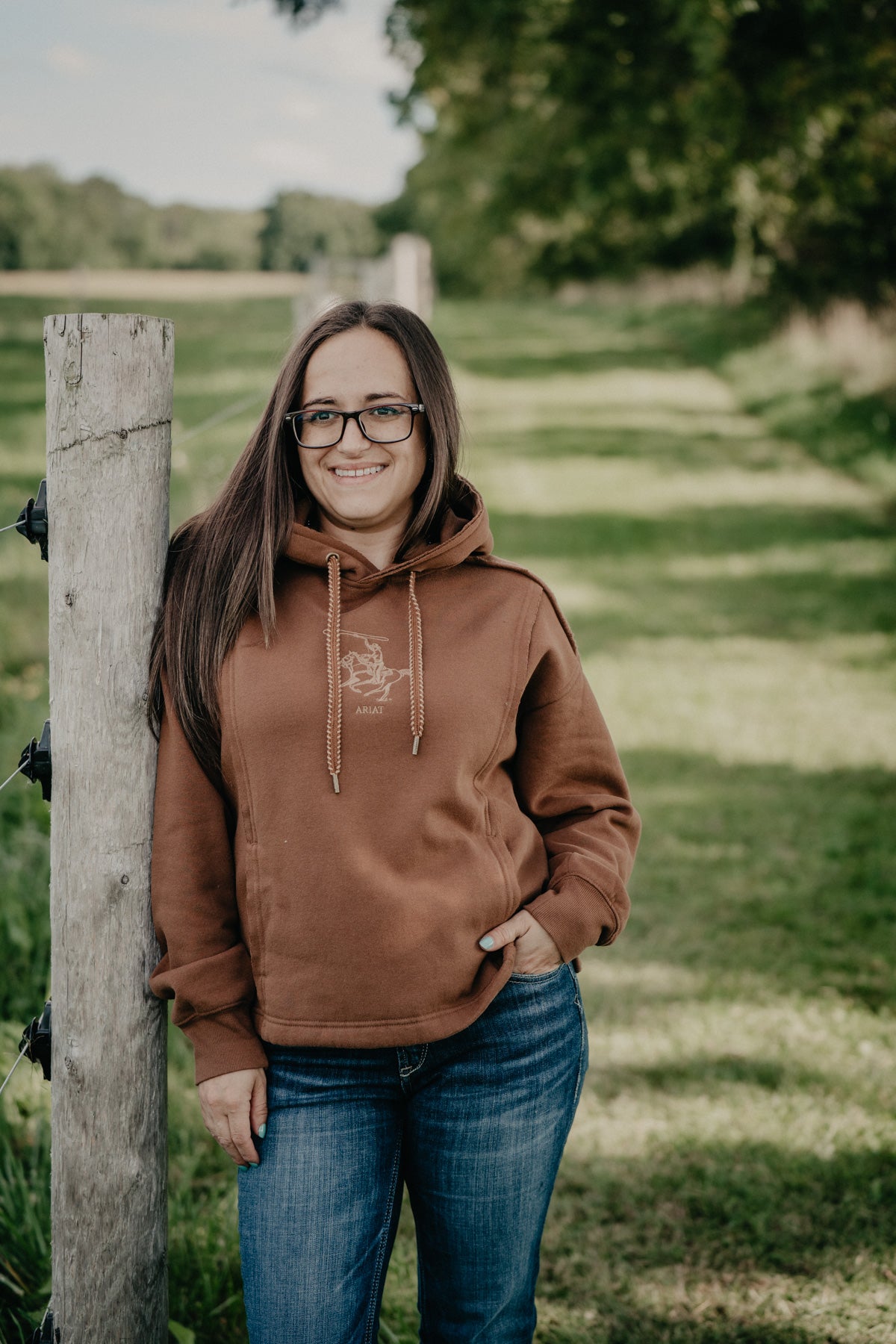 'Daydreamer' Women's Chocolate Brown Ariat Hoodie