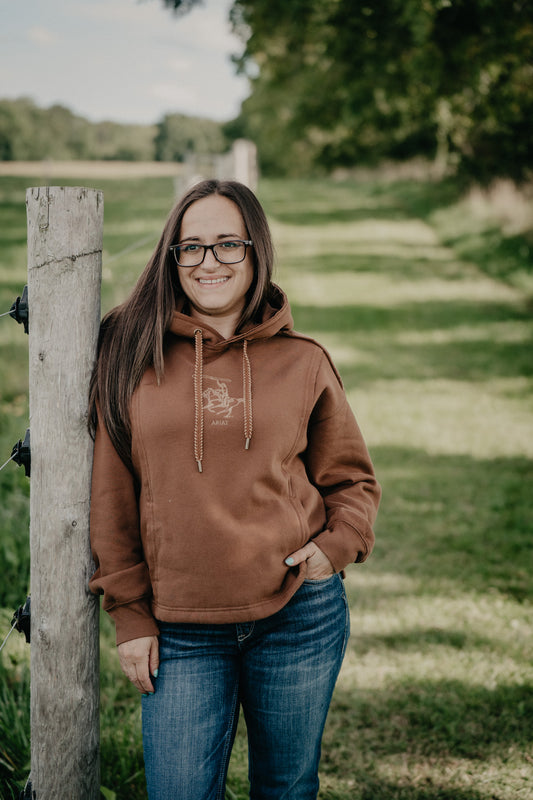 'Daydreamer' Women's Chocolate Brown Ariat Hoodie