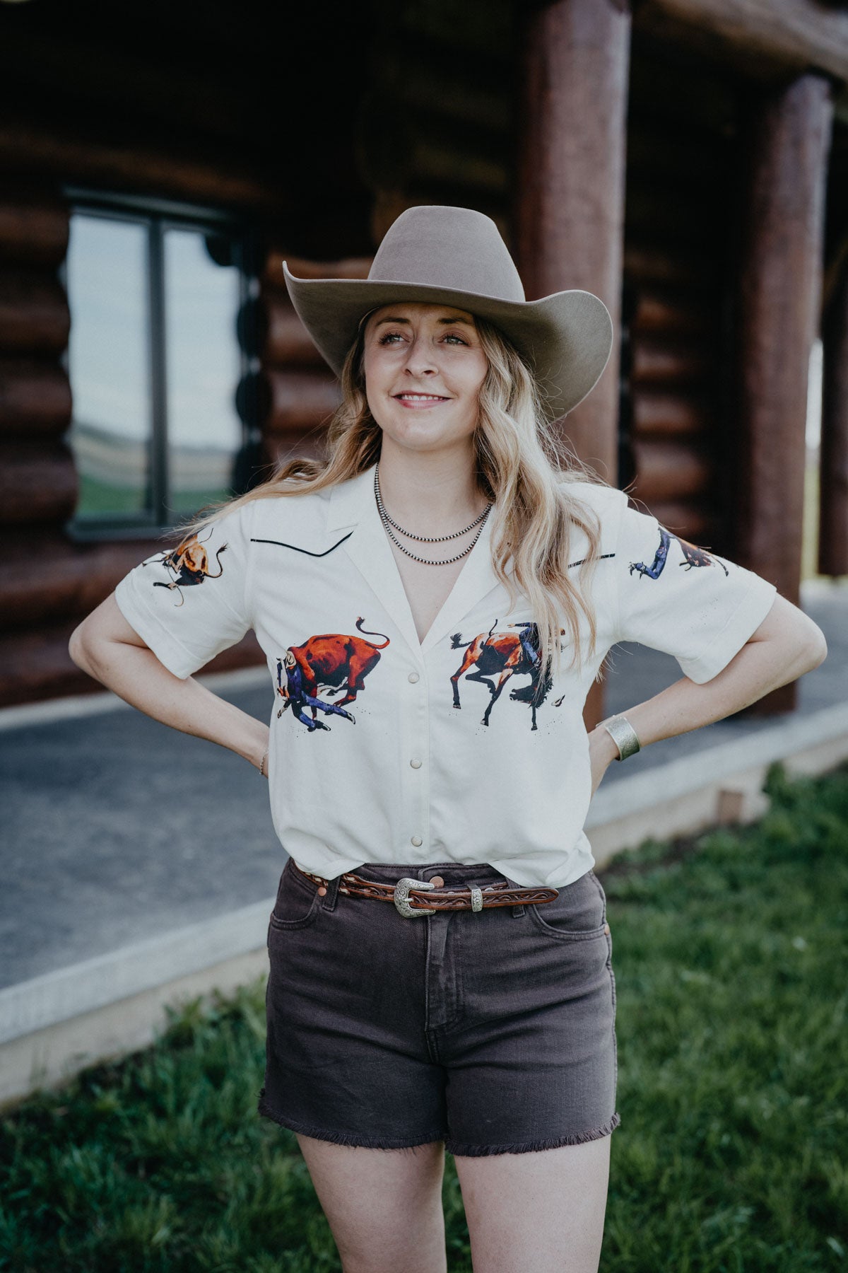 'Waverly' Wrangler Women's Rodeo Camp Shirt (XS-XL)