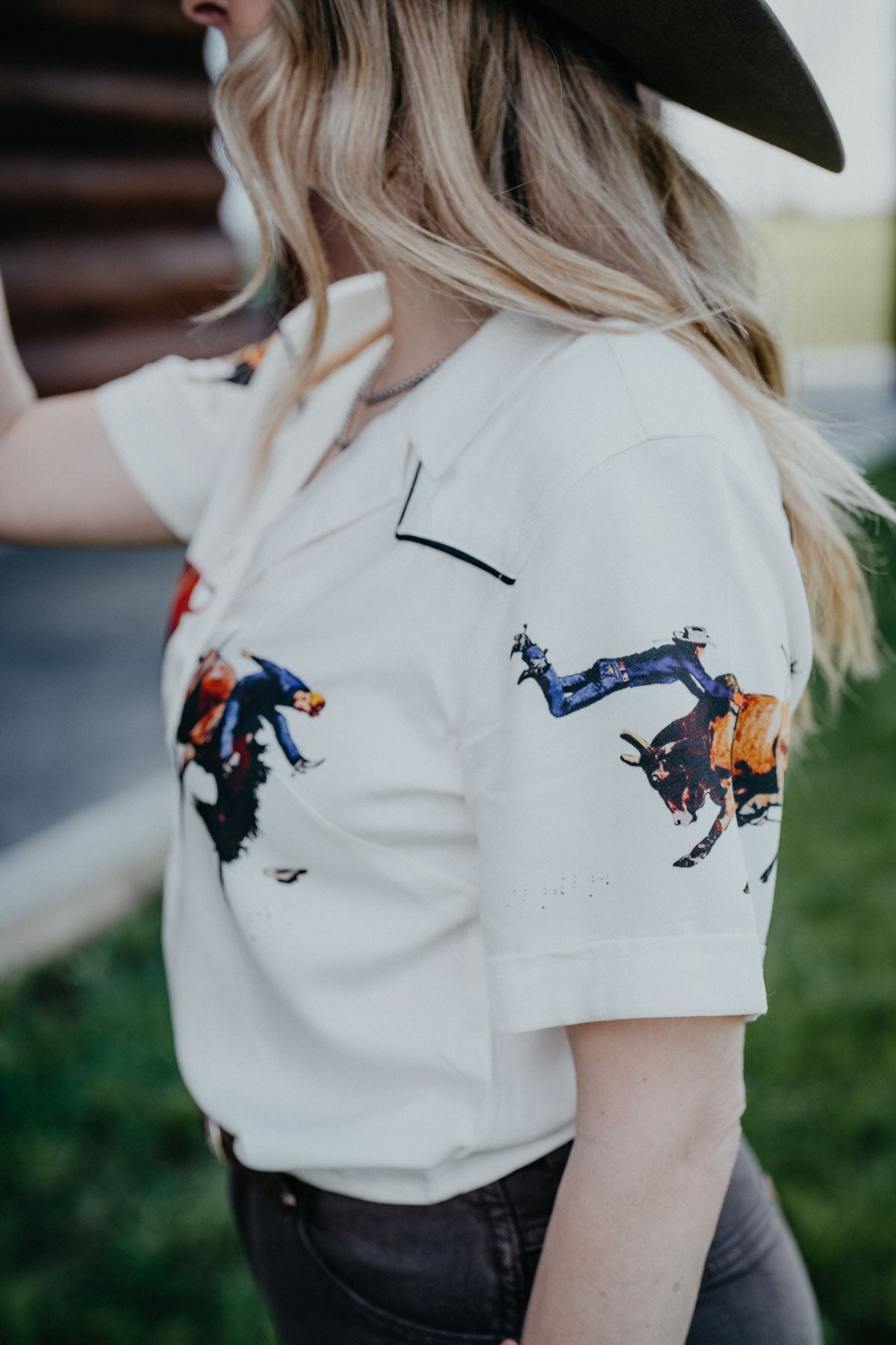'Waverly' Wrangler Women's Rodeo Camp Shirt (XS-XL)
