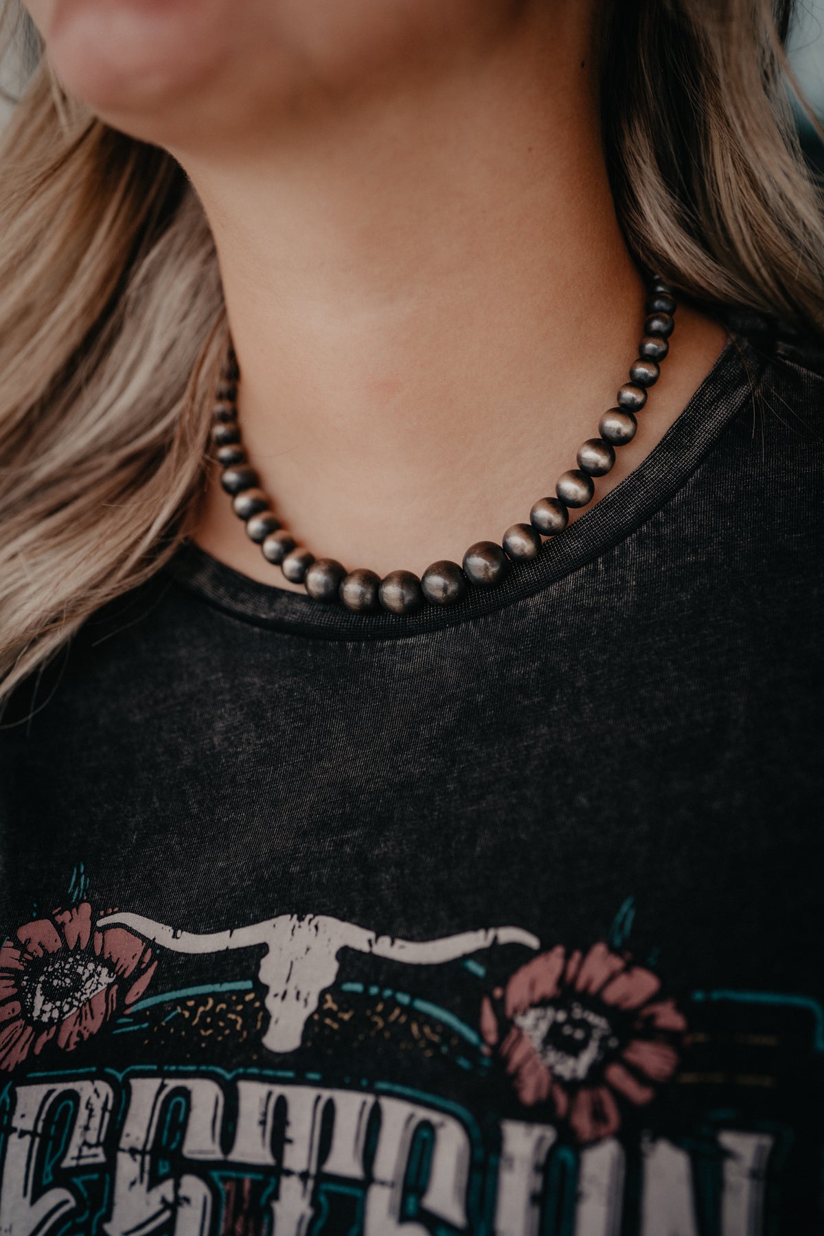 16" Graduated Navajo Pearl Necklace