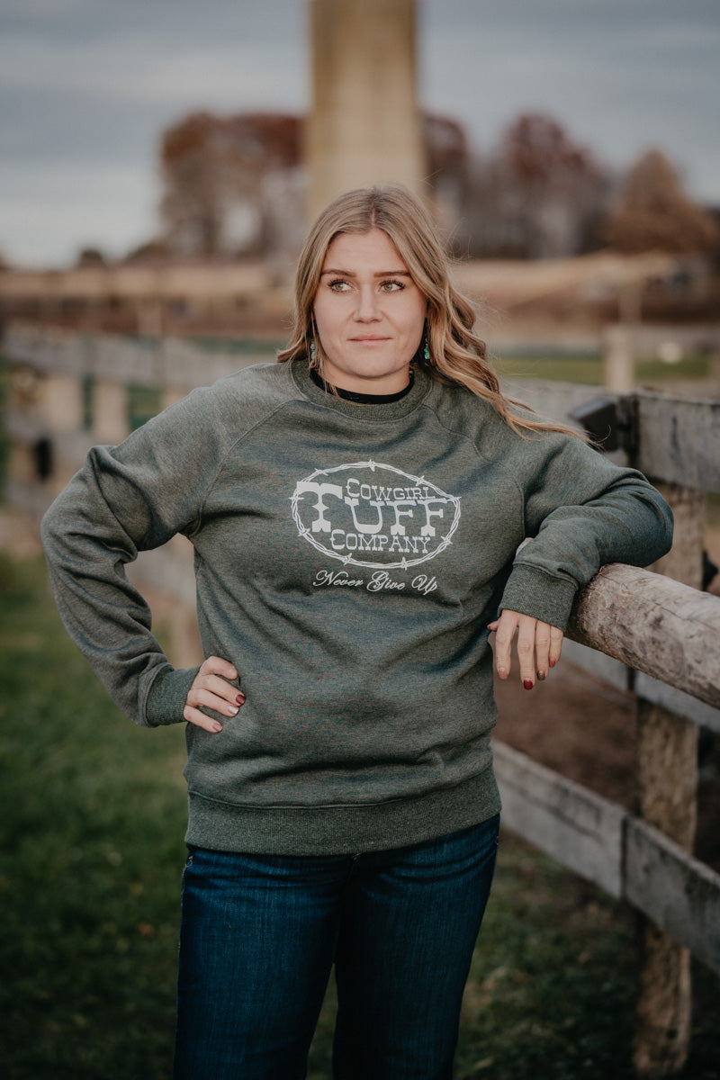 {Pink Friday Door Crasher} Cowgirl Tuff Logo Pullover (S-XL)