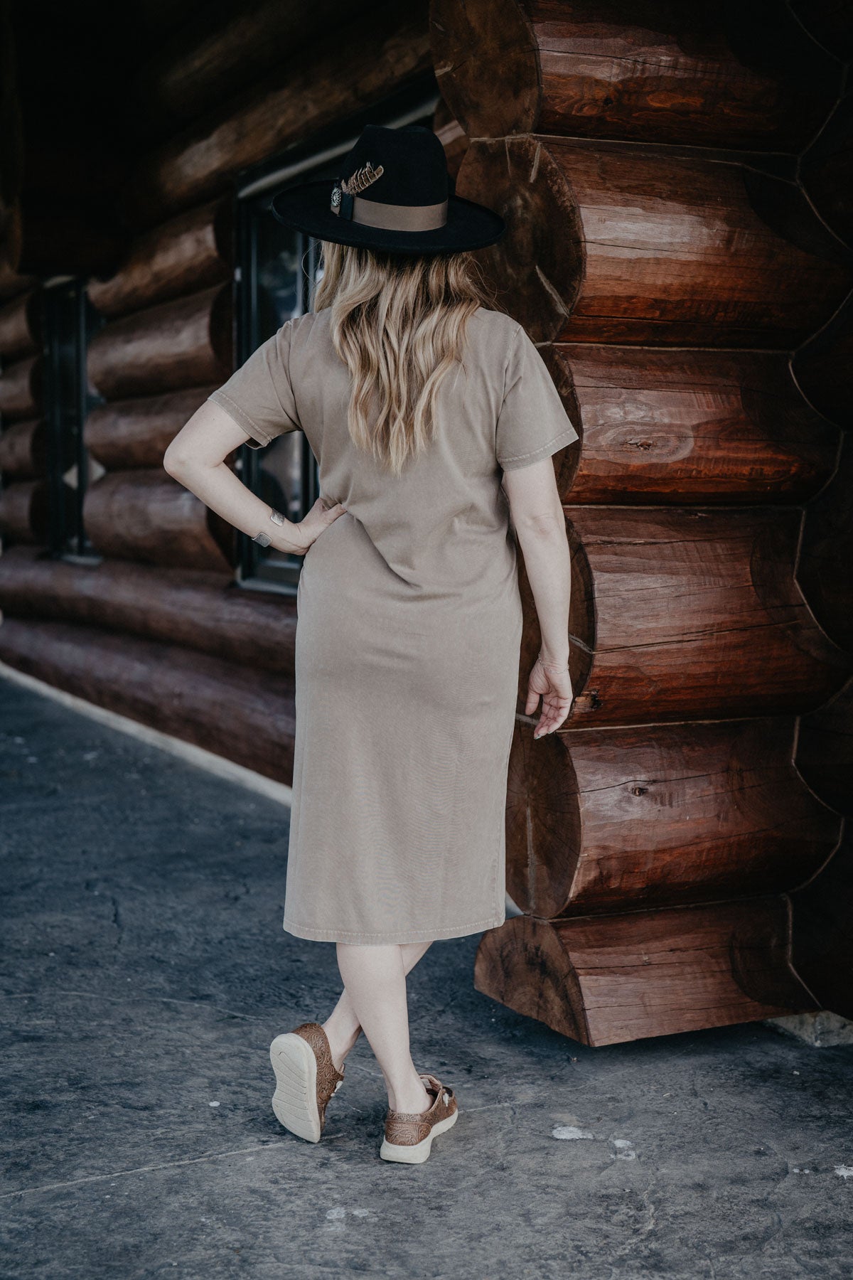 'Bandito' Women's Mineral Wash T-shirt Dress (XS-XXL)