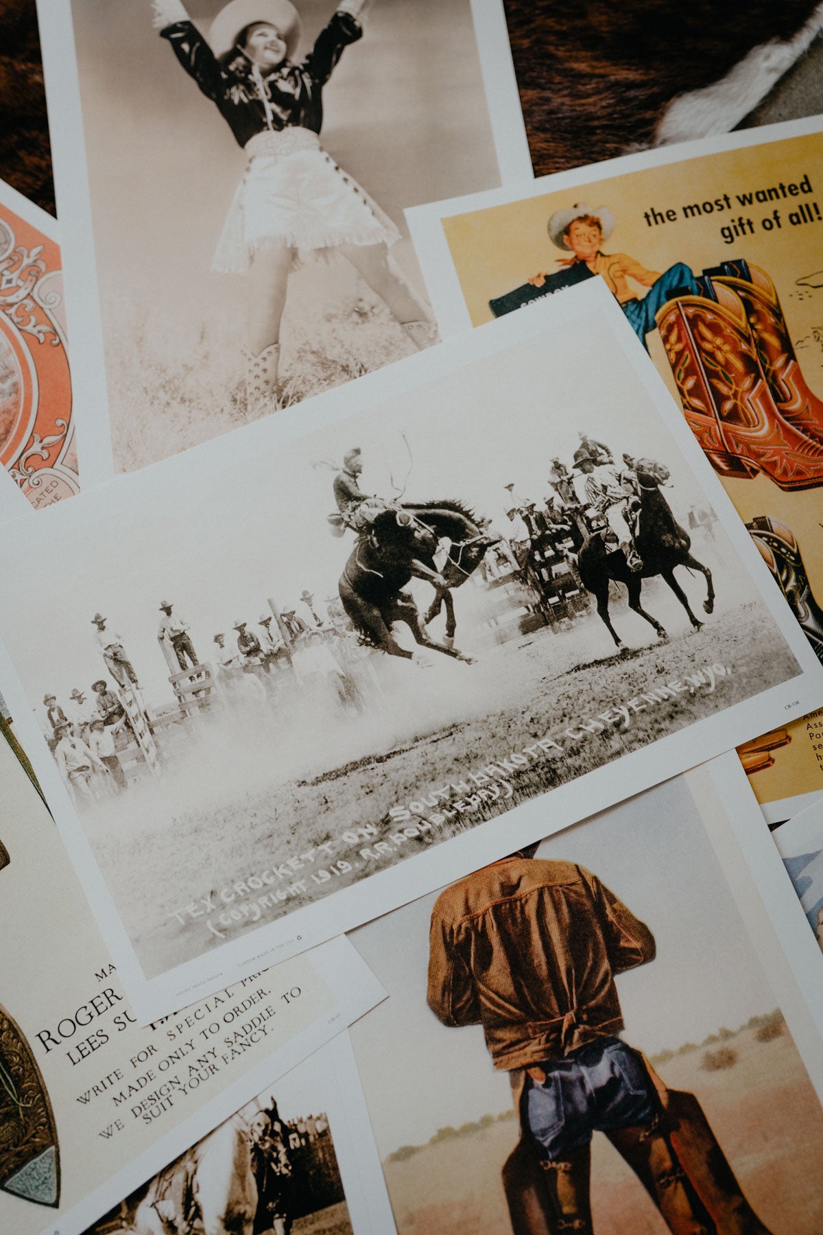 'Rodeo Bronco Buster, Cheyenne Wyoming' Retro Poster