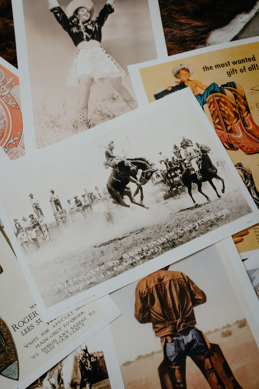 'Rodeo Bronco Buster, Cheyenne Wyoming' Retro Poster