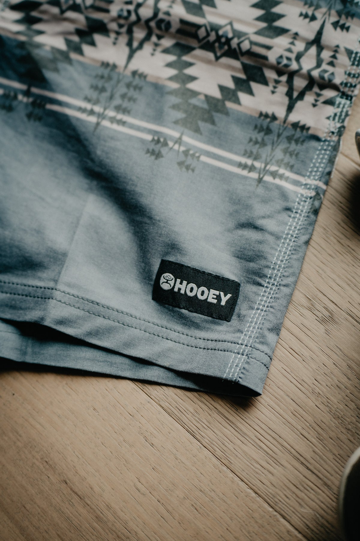 'Big Wake' Hooey Men's Blue Aztec/Stripe Board Shorts (L - XXL Only)