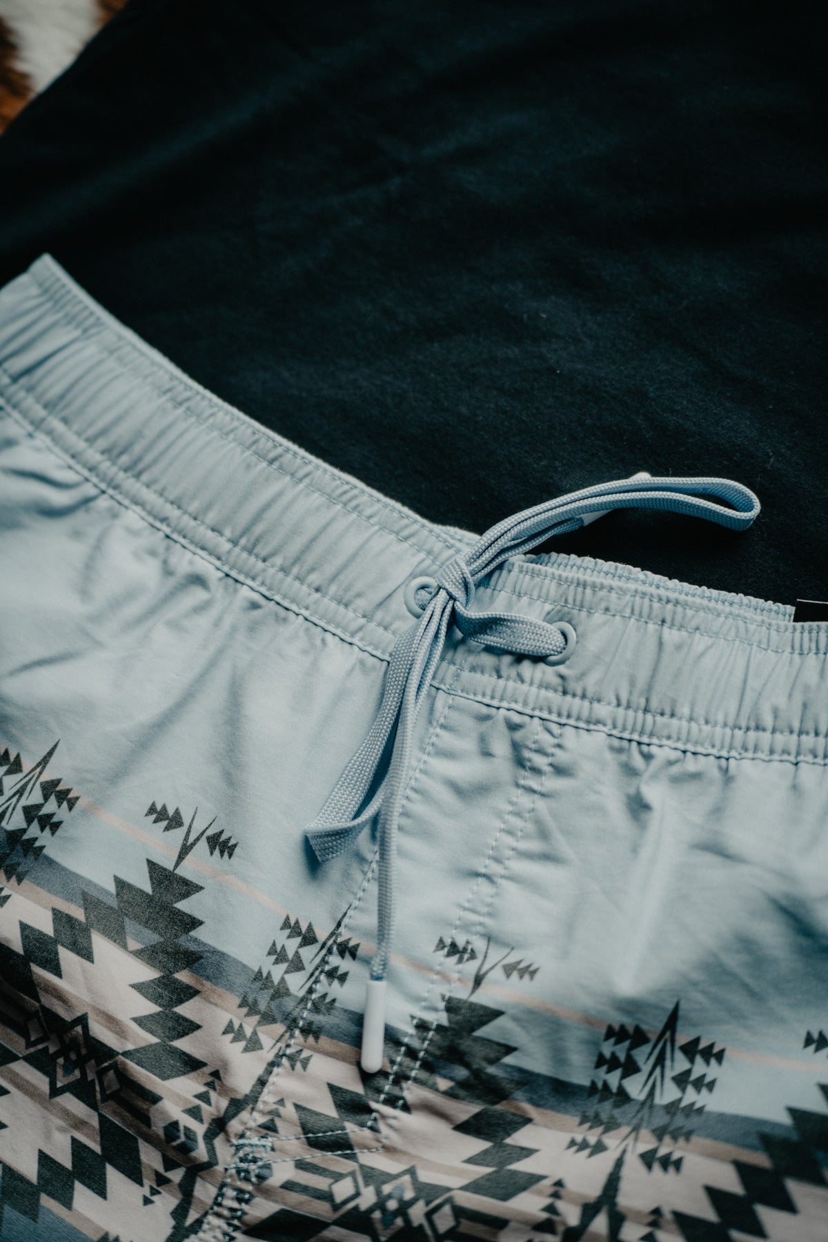 'Big Wake' Hooey Men's Blue Aztec/Stripe Board Shorts (L - XXL Only)