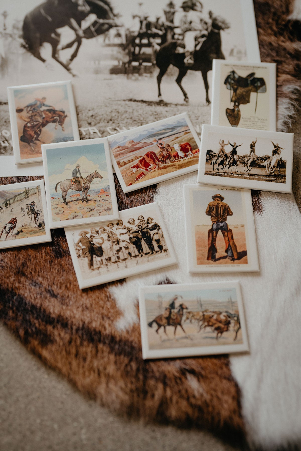 Vintage Western Magnets (Various Prints)