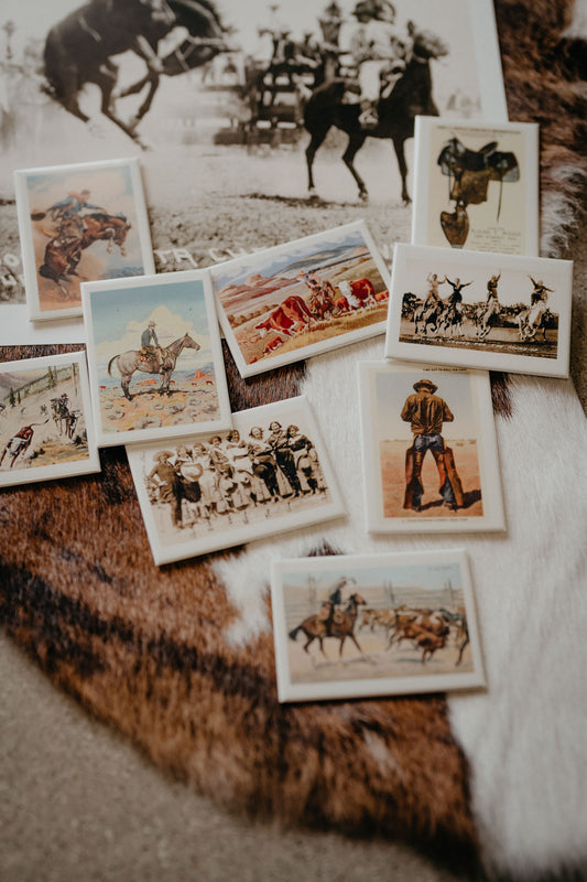 Vintage Western Magnets (Various Prints)