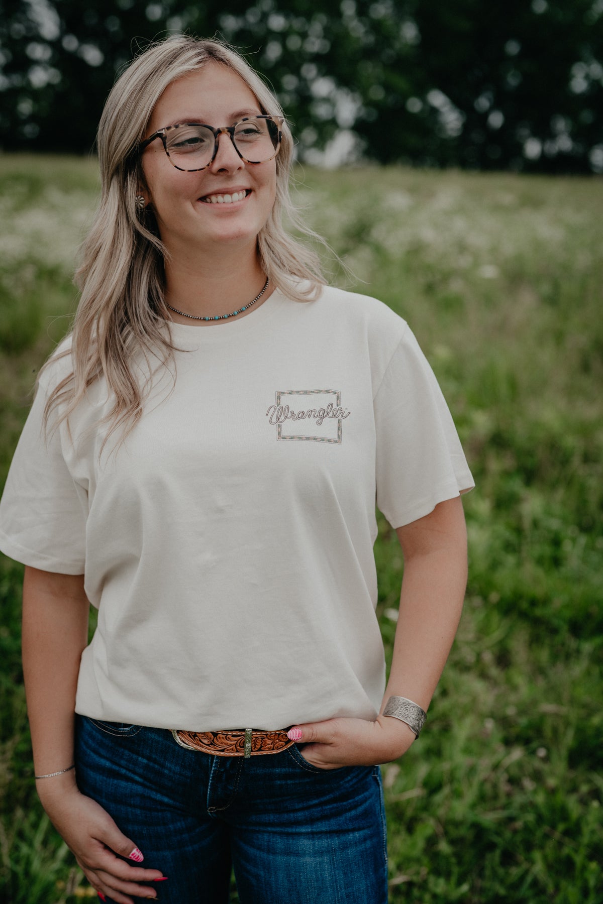 'Emmi' Wrangler Women's Short Sleeve Top (XS-XXL)