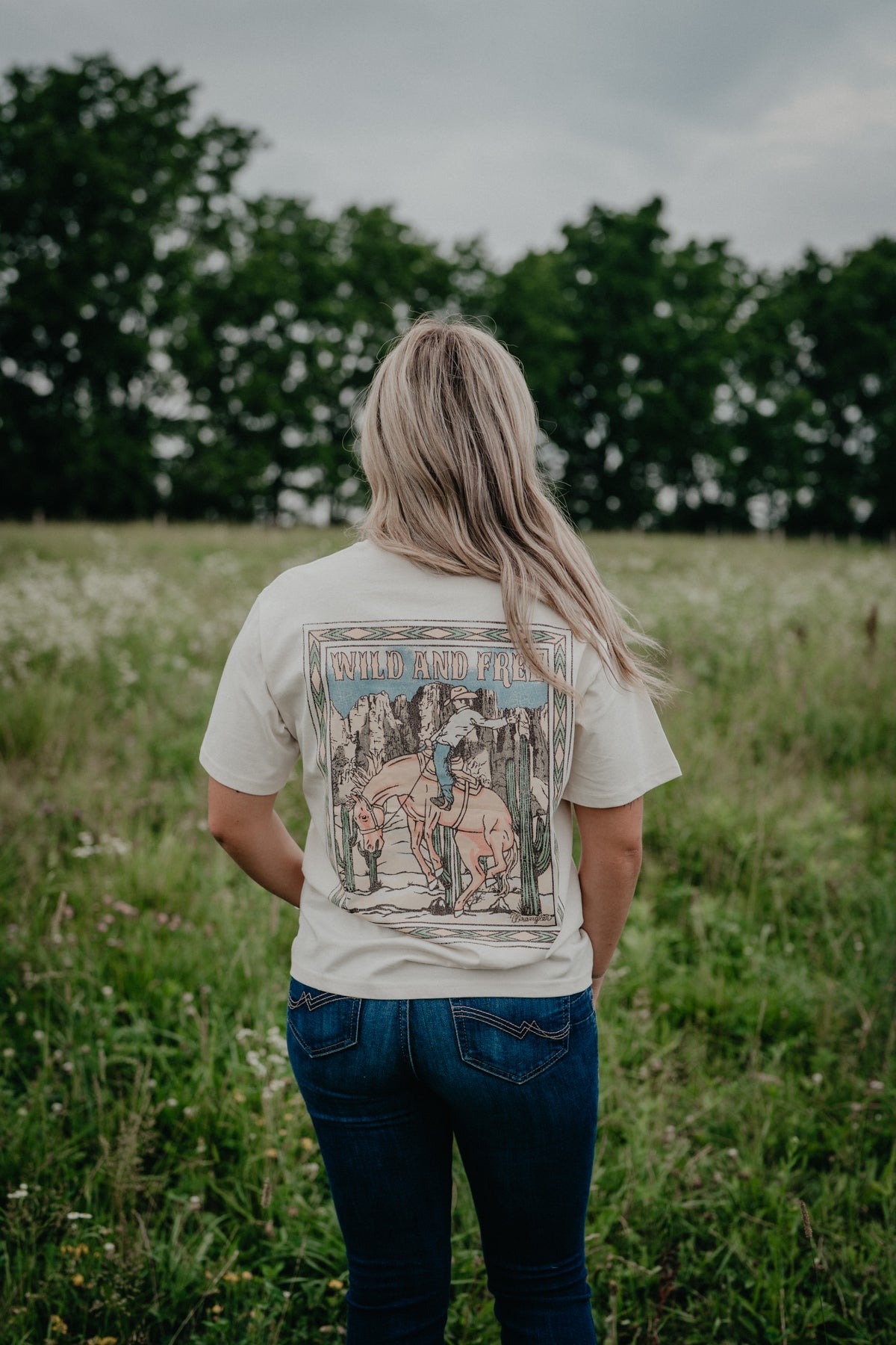 'Emmi' Wrangler Women's Short Sleeve Top (XS-XXL)
