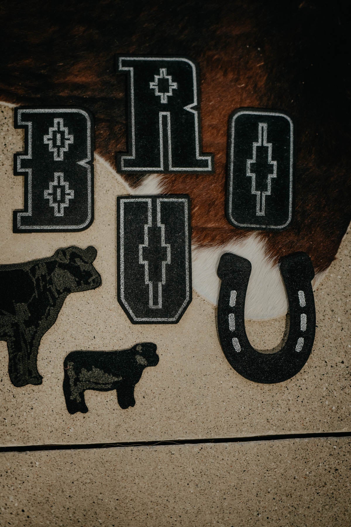 Iron On Western Letter Patches (Small) – Cold Cactus Inc.