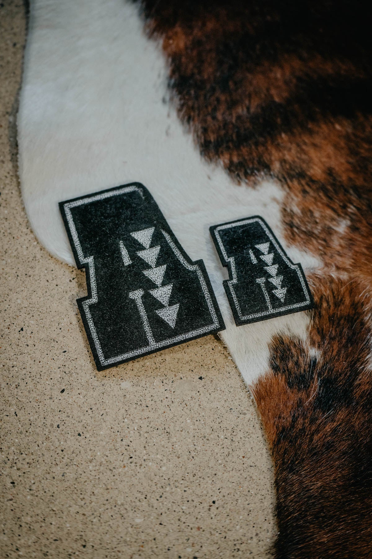 Iron On Western Letter Patches (Small)