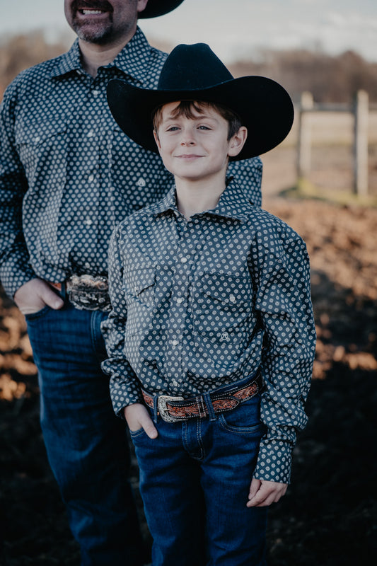 'Calloway Jr' Boy's Snap Shirt by Roper (XS-XL)