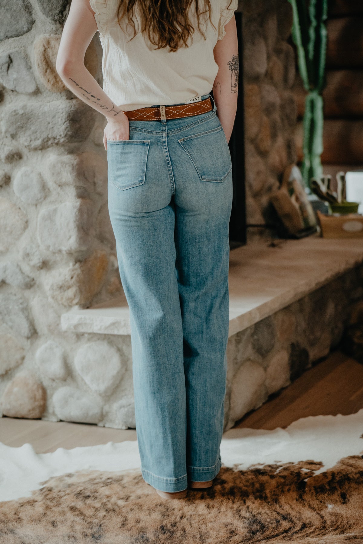 'Delaware' Ultra High Rise Wide Leg Jean by Ariat (29S & 30S ONLY)
