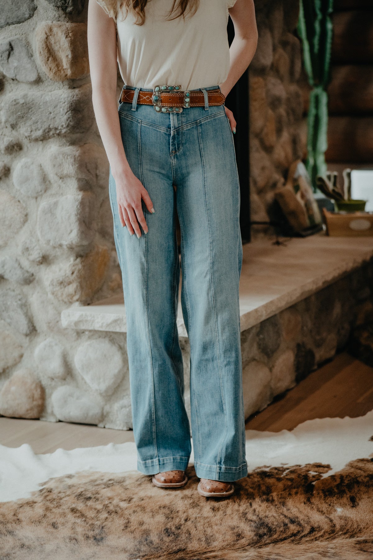 'Delaware' Ultra High Rise Wide Leg Jean by Ariat (29S & 30S ONLY)