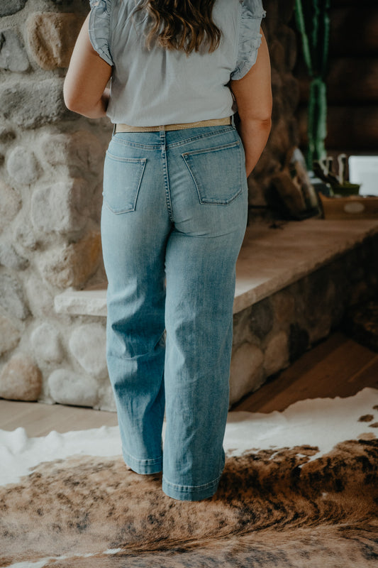 'Delaware' Ultra High Rise Wide Leg Jean by Ariat (29S & 30S ONLY)