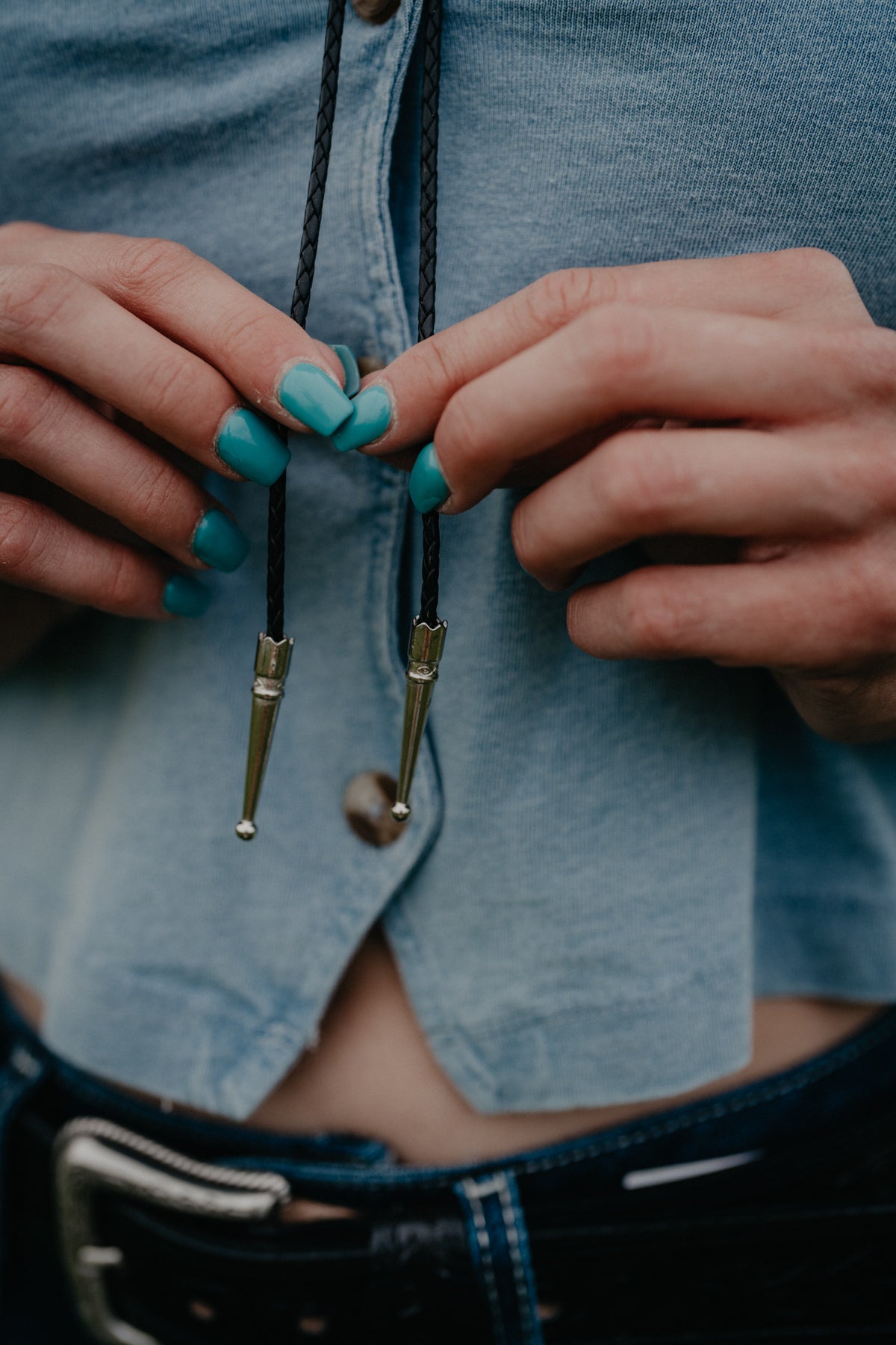 Dreamer Wrap Oval Floral Bolo Tie by November Maker