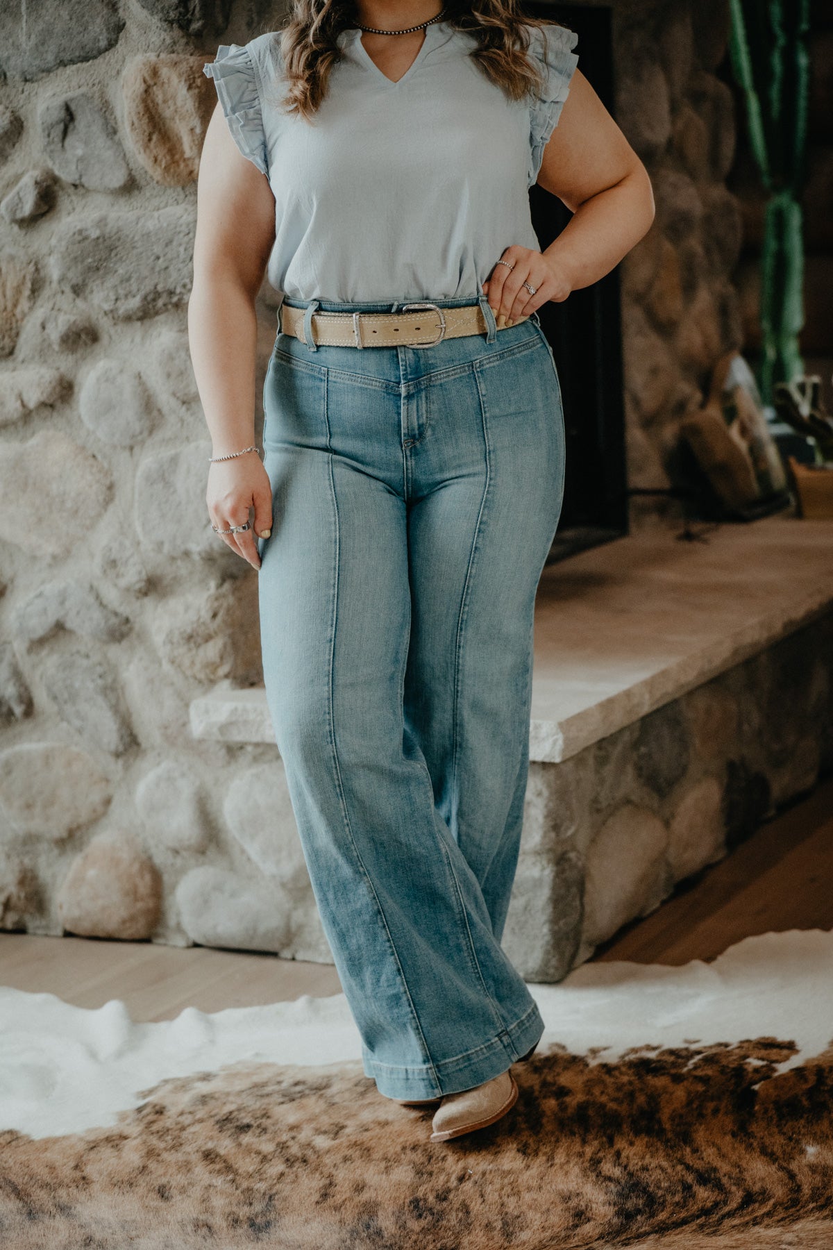 'Delaware' Ultra High Rise Wide Leg Jean by Ariat (29S & 30S ONLY)