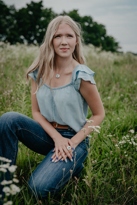 'Lynn' Woman's Ariat Sleeveless Flutter Top (XS-XXL)