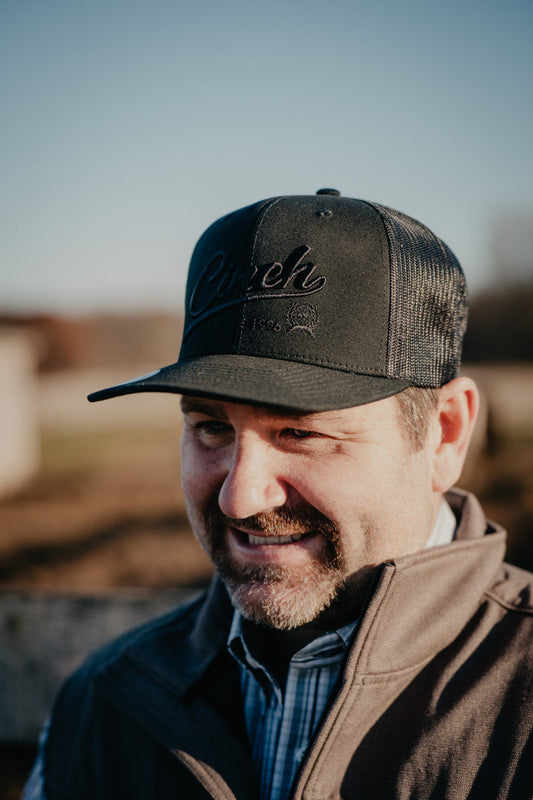 CINCH Men's Black Trucker Cap