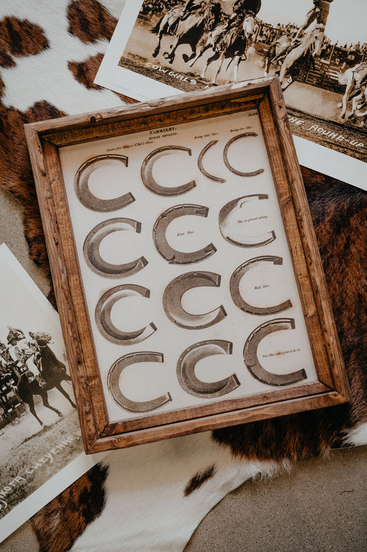 Horseshoe Styles Framed Canvas Print