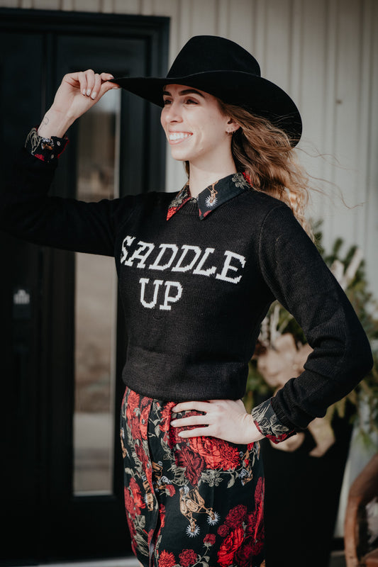 'Saddle Up' Women's Wrangler Sweater (S-XXL)