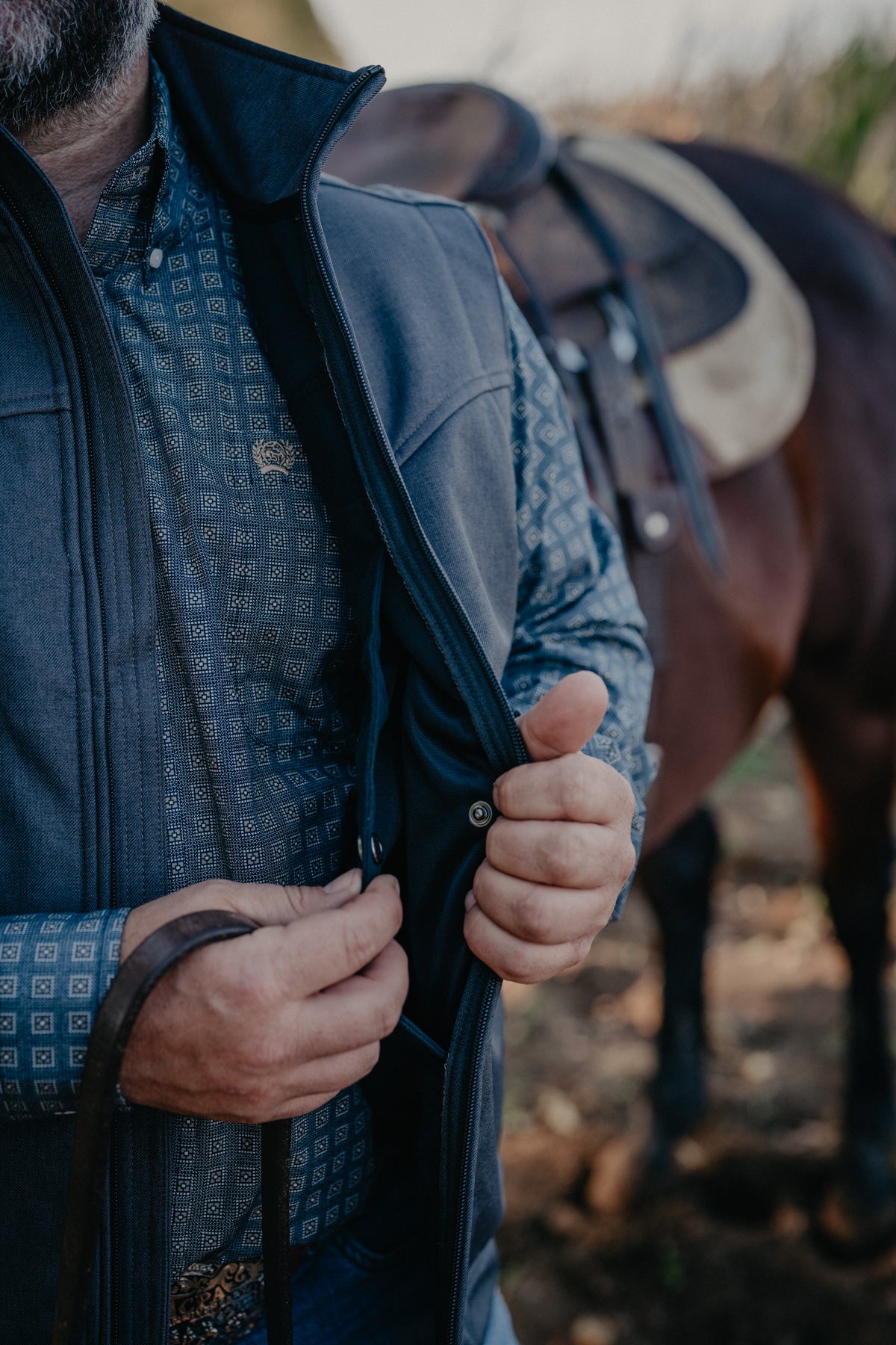 'Archer' Men's Charcoal CINCH Bonded Vest