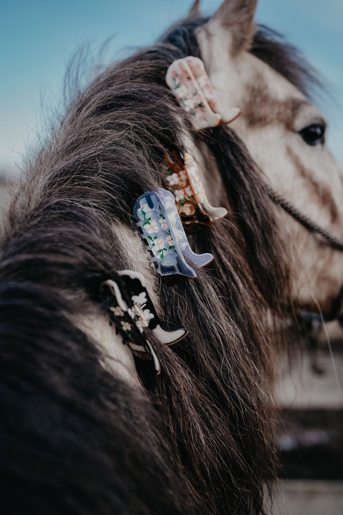 Western Boot Shaped Claw Clips