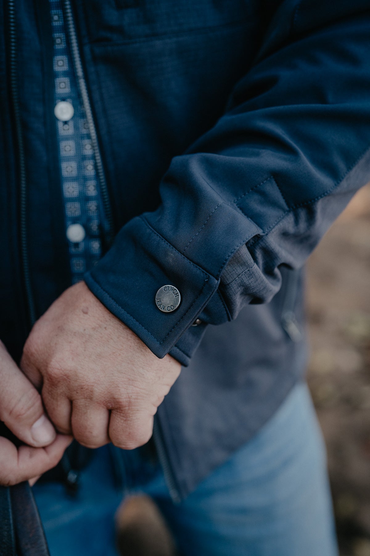 'Wylie' Men's Charcoal Grey CINCH Bonded Jacket