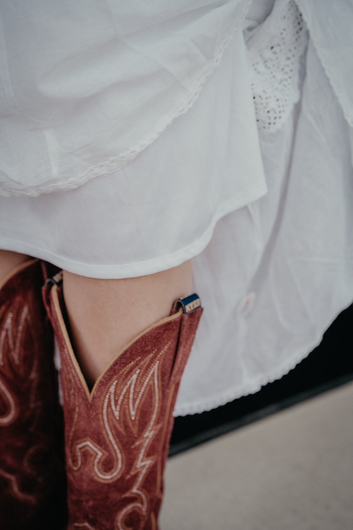 'Hydrangea' Ivory Gauze Skirt (S - XXL)